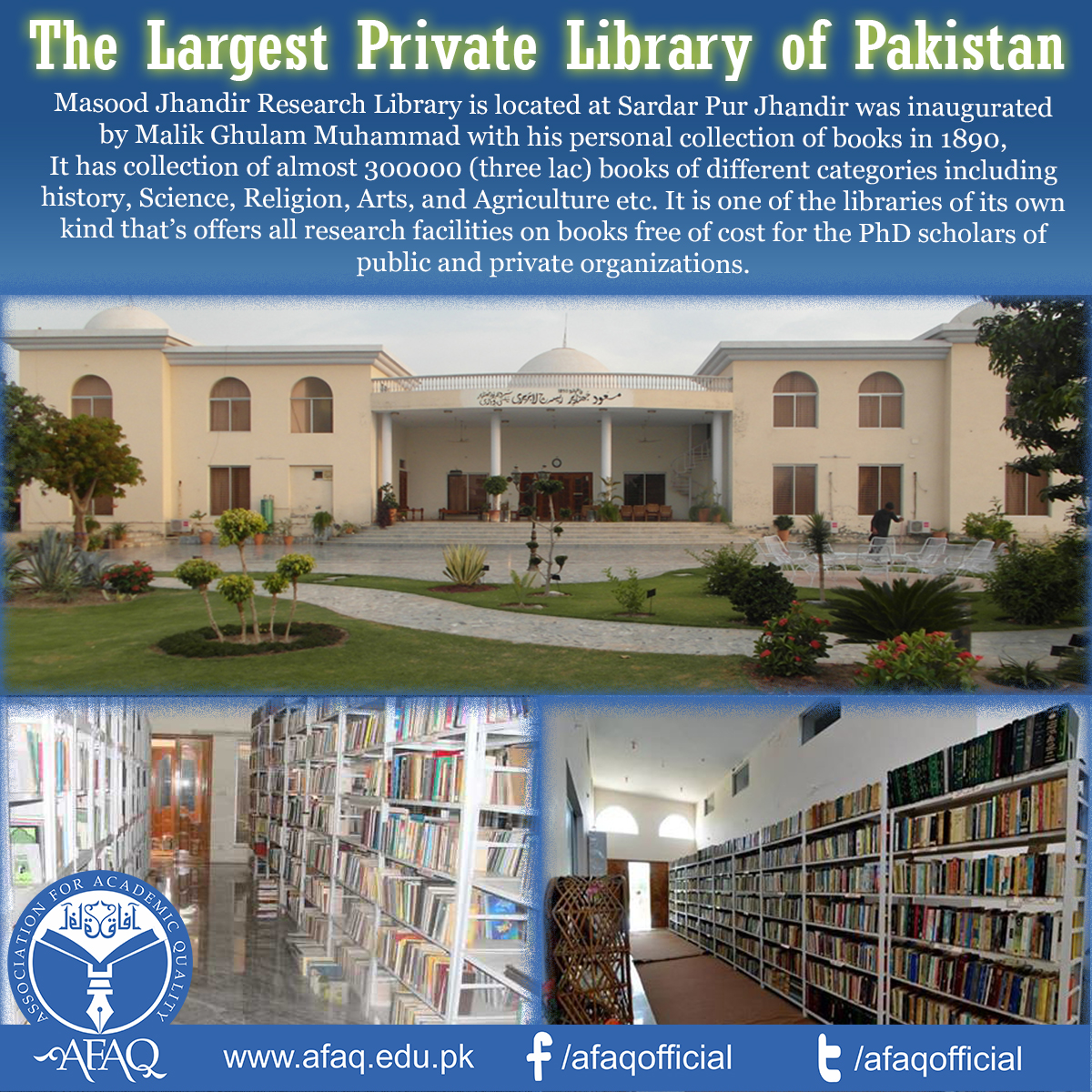 AFAQ (Association For Academic Quality) The ‪Largest‬ ‪‎Private