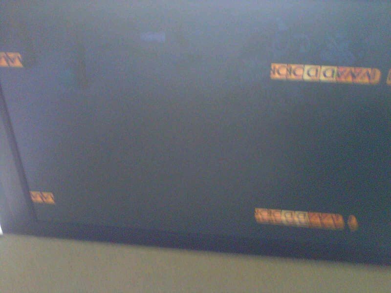 broken tv broken plasma with 4 pictures on 1 screen