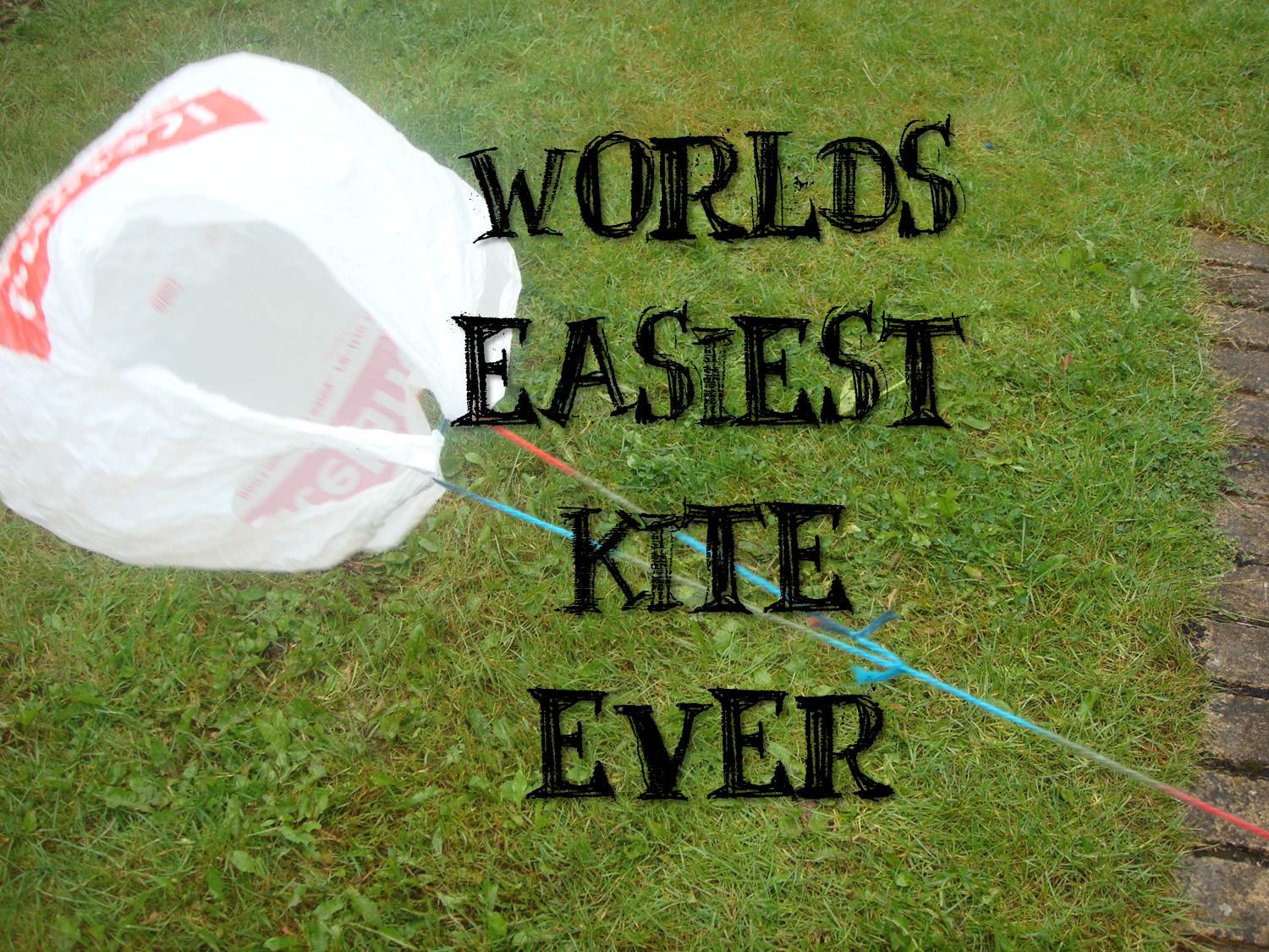 Making Boys Men World's Easiest Kite Ever!