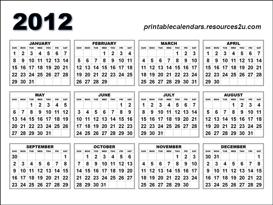 google printable calendars 2015