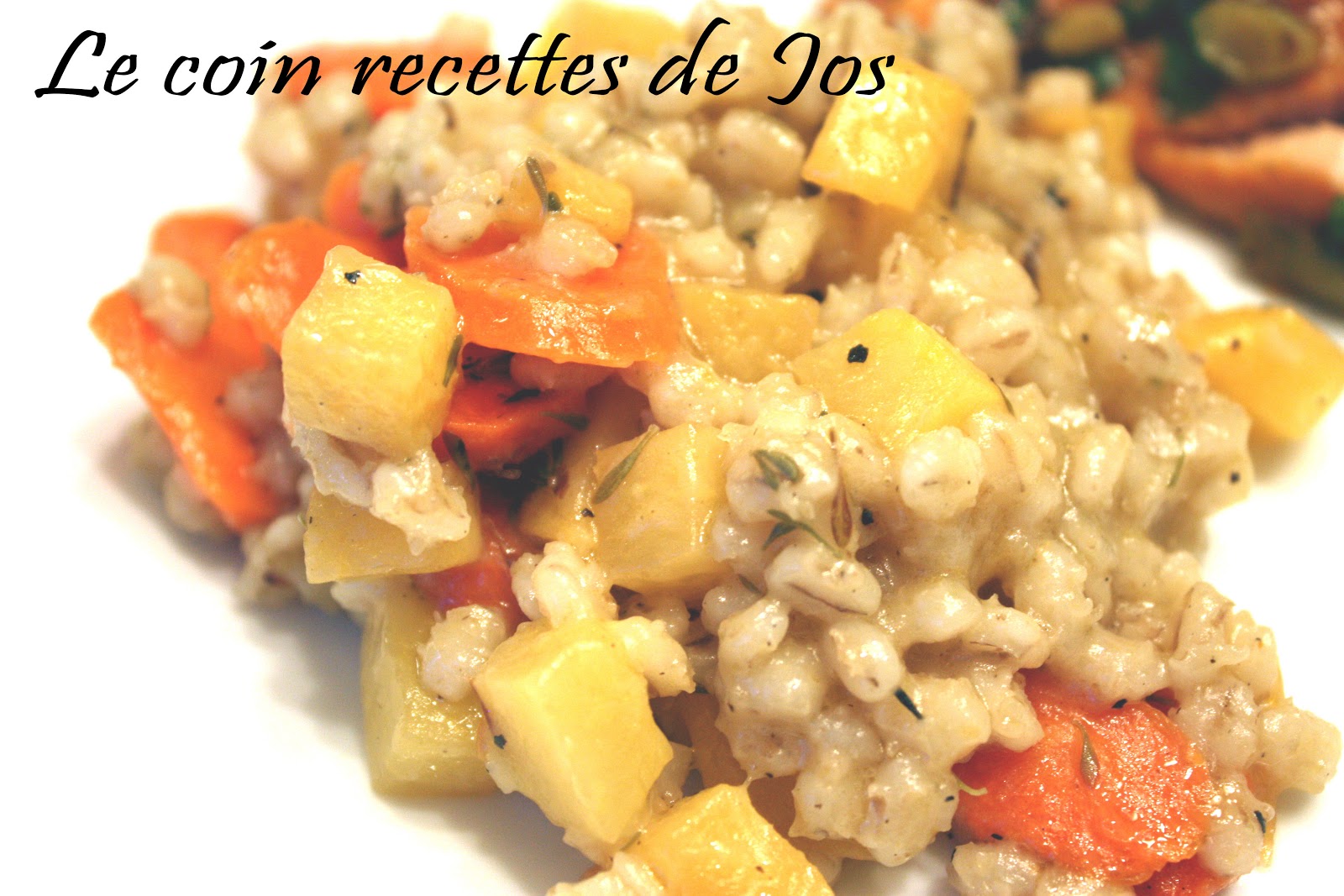PILAF AUX LÉGUMES RACINES RÔTIS Recette