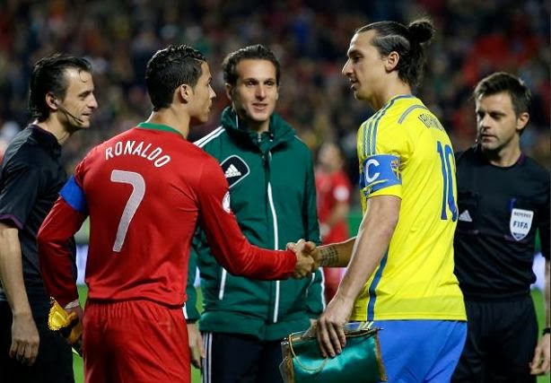 Ibrahimovic vs Ronaldo 2014 World Cup site soccer by Viscara