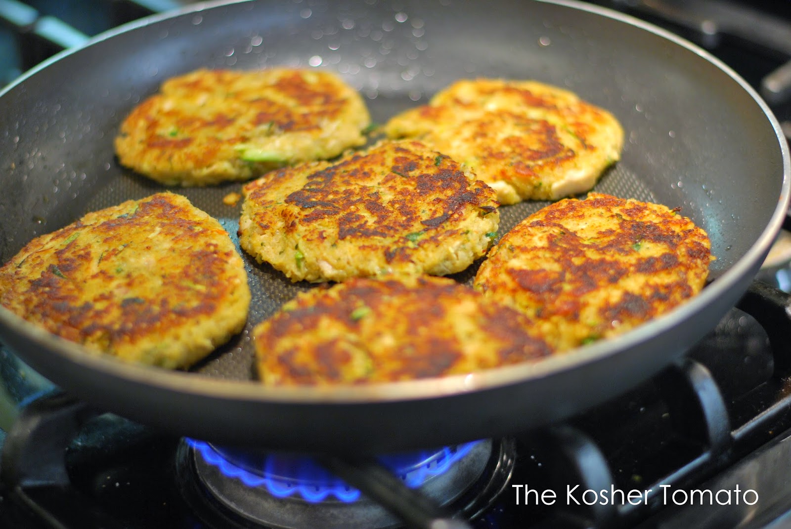 Quinoa, Zucchini & Tuna Cakes Plantains & Challah