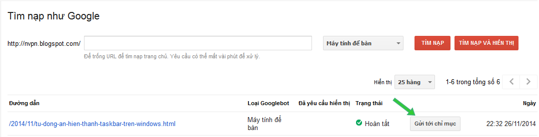 Cách để Google index bài viết trong vòng 3 phút Cách để Google index bài viết trong vòng 3 phút