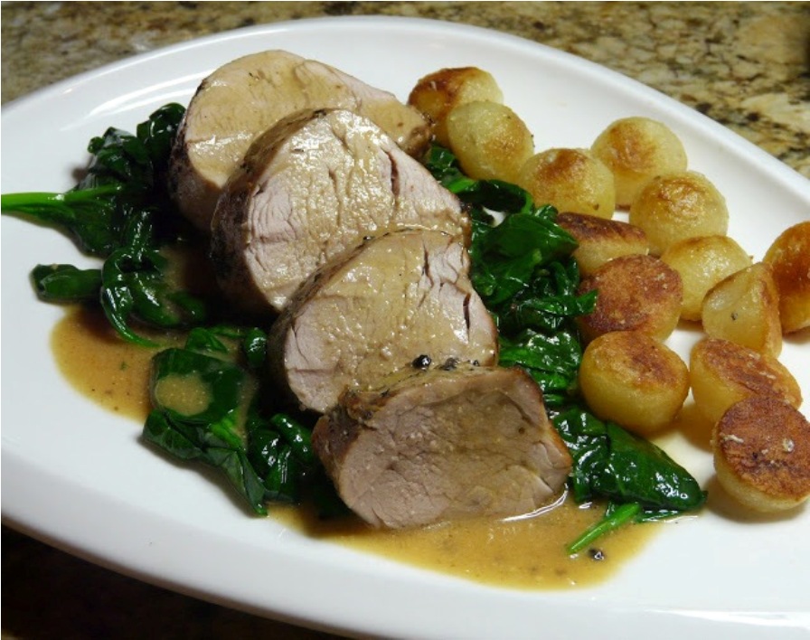 The Bestest Recipes Online Pork Tenderloin with Light Mustard Sauce
