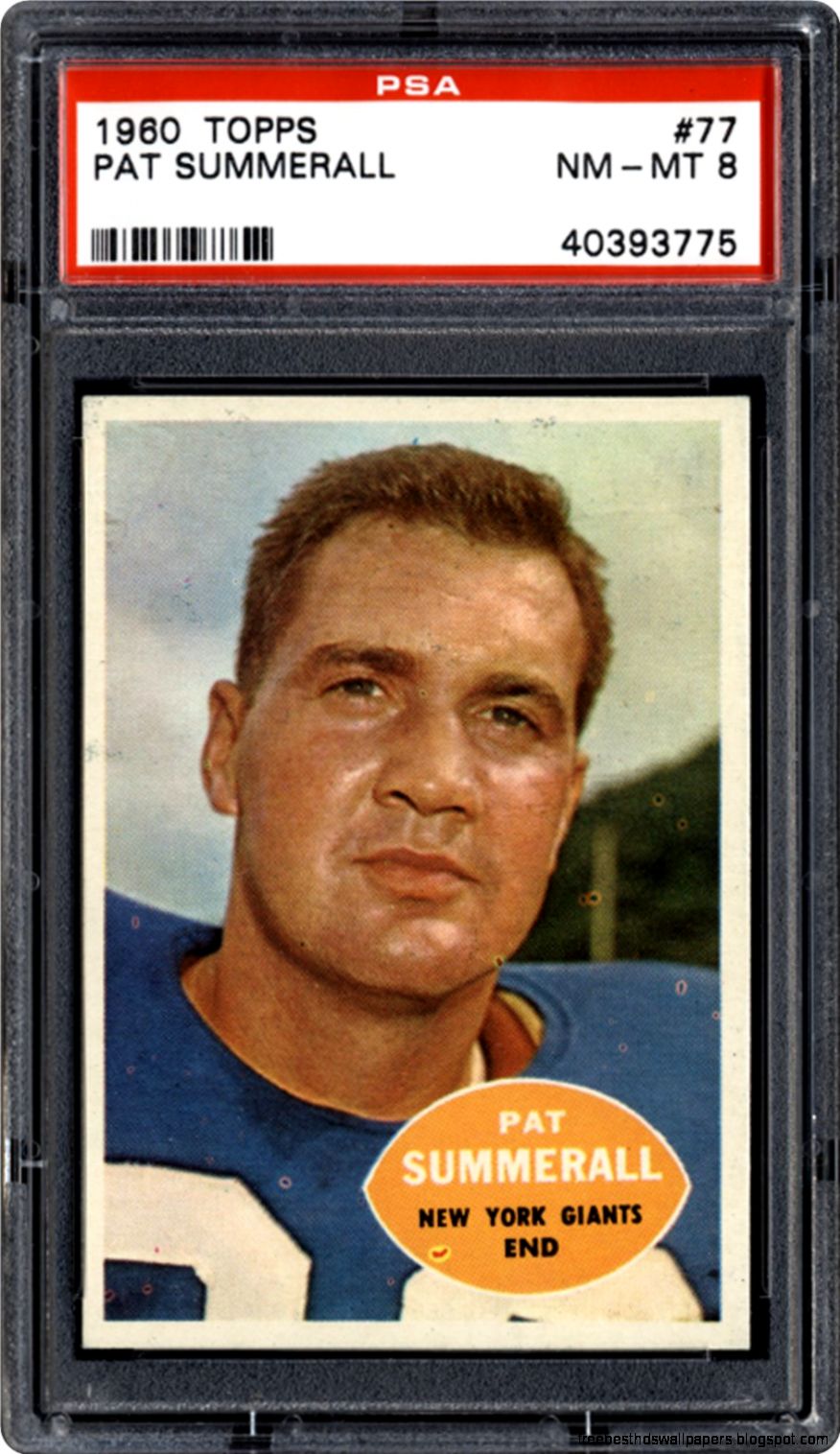 1960 Topps Pat Summerall PSA CardFacts™ 1960 Topps Pat Summerall PSA CardFacts™