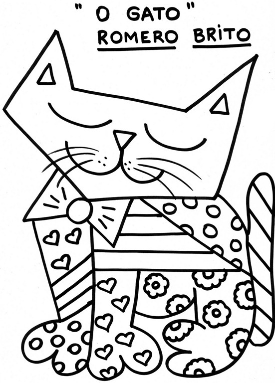 Romero Britto Coloring Pages free coloring pages of romero britto