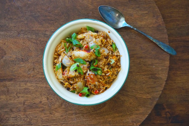 Spicy Fried Rice With Crab
