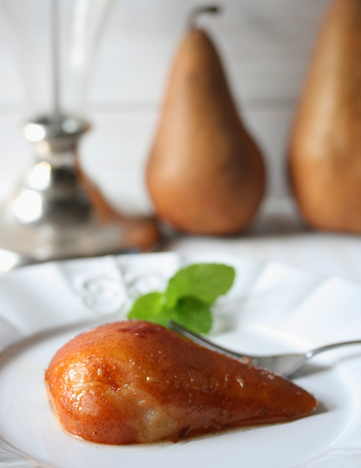 Vanilla Balsamic Pears