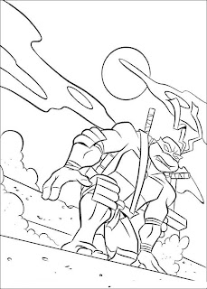 Teenage Mutant Ninja Turtle Coloring Pages