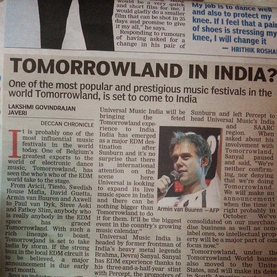 tomorrowland in india