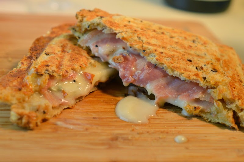 Grilled Cheese Sandwich, round 2 Poire Pancetta