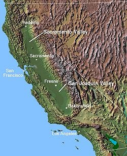 Geography Map of California