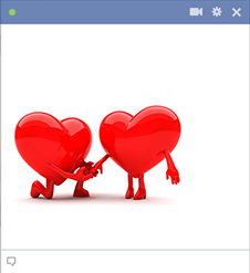 Proposing heart emoticon for Facebook