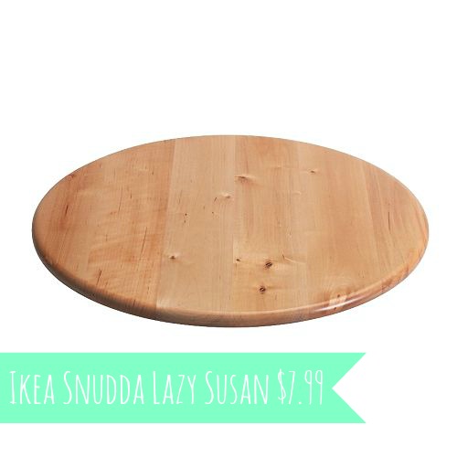 A mommy's life...with a touch of YELLOW Ikea Lazy susan turned