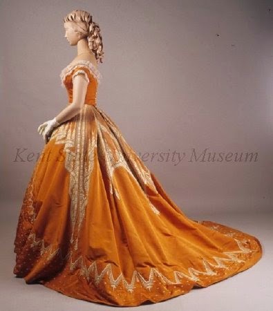 1860s evening dress