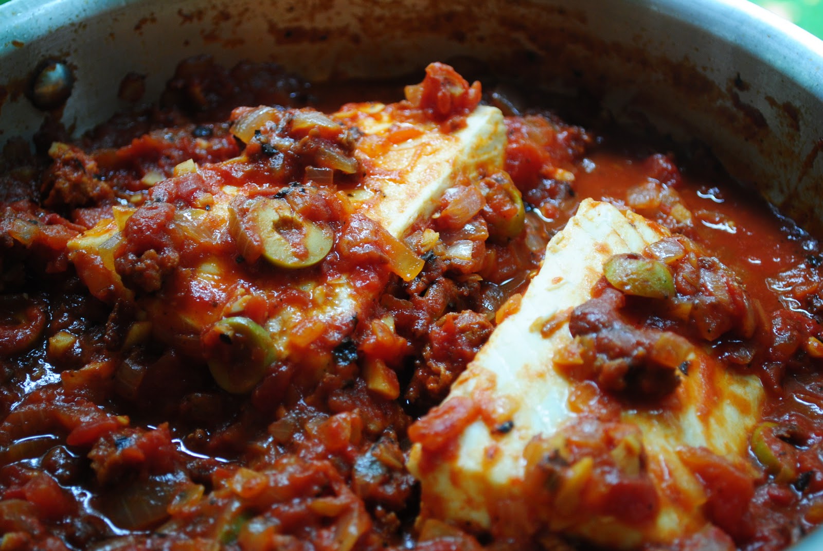 Week Night Yum Yum Stewed Halibut, Veracruz Style The Enchanted Spoon