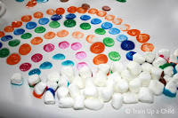Painting Rainbows with Marshmallows