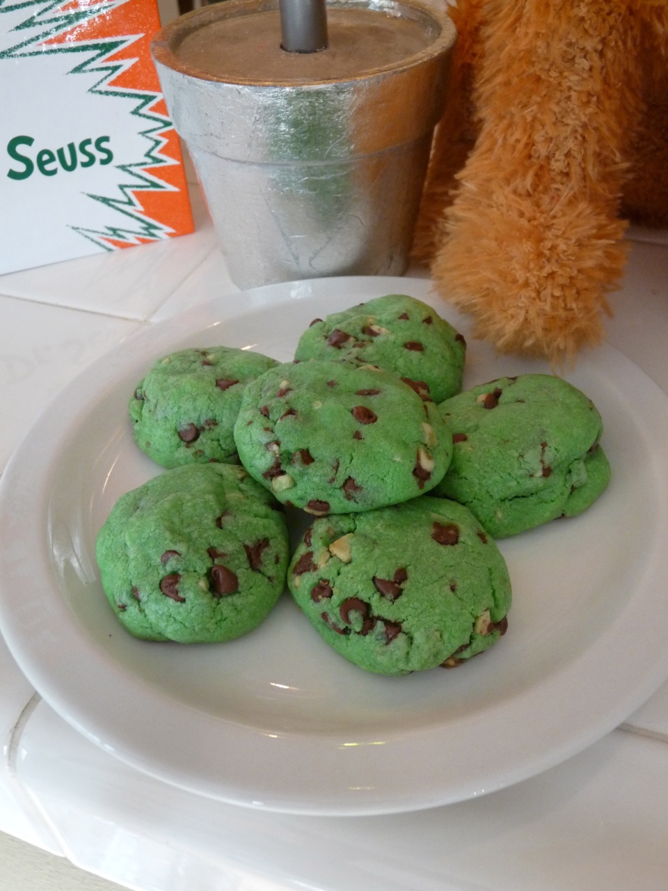 I Heart Food & So Can You Day 5 Mint Chocolate Chip a.k.a Grinch Cookies