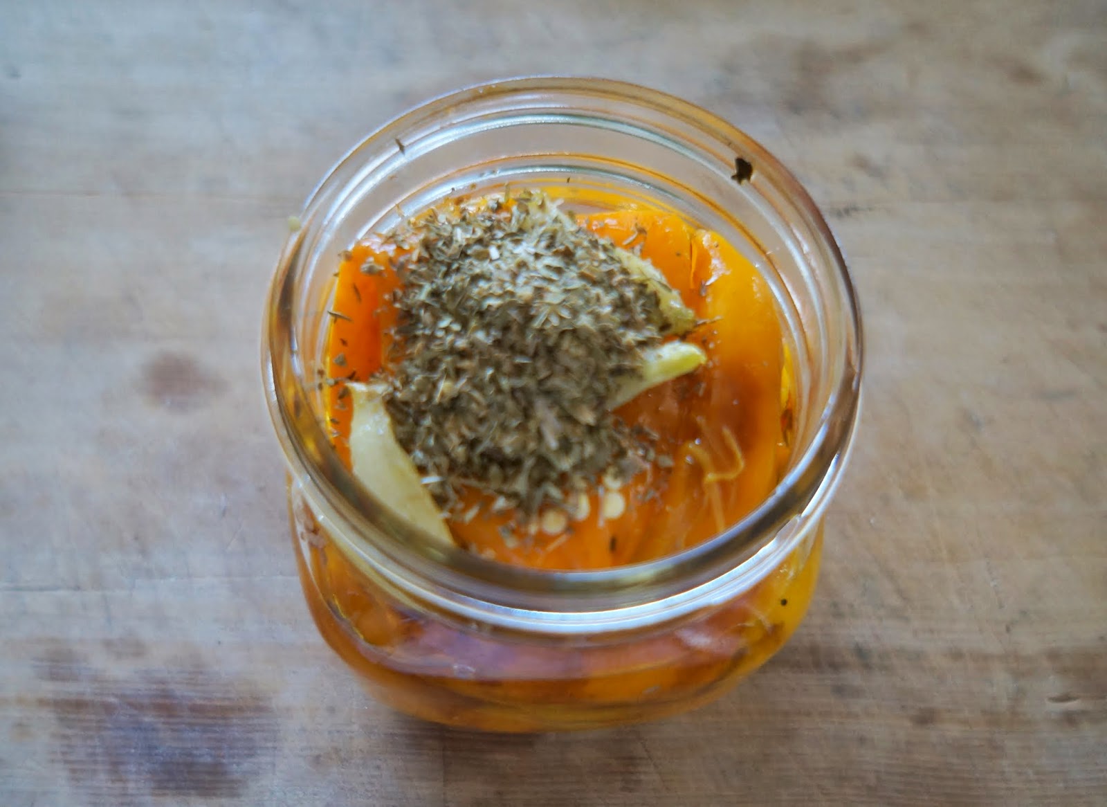 Roasted Peppers in Olive Oil