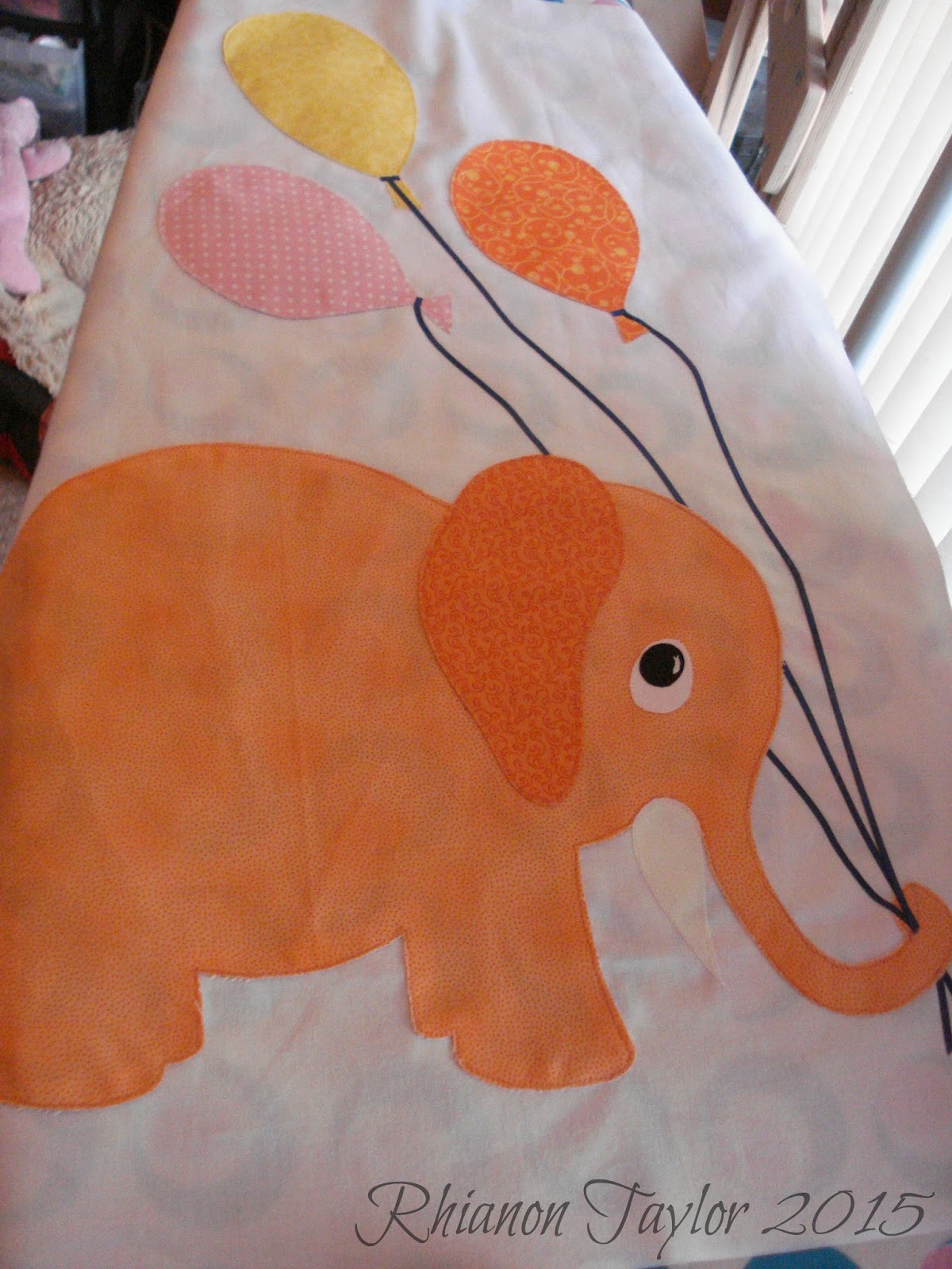 The Nifty Stitcher Penelope's Elephant Baby Quilt