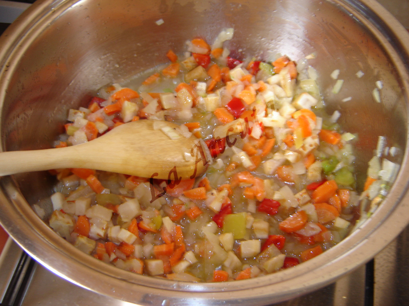 Pilaf de orez cu pui si legume La Ancuta