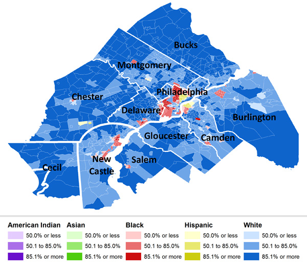 The Chester City Blog Philadelphia Area 9th most segregated urban area in America