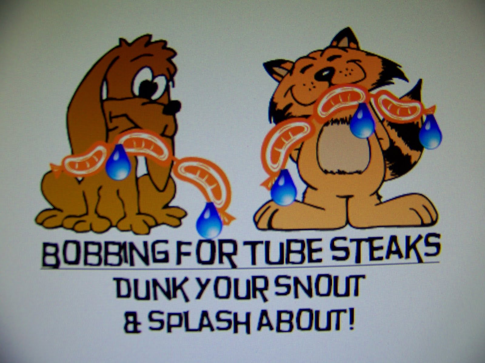 Sarge Speaks Out PICNIC AT THE BARK...BOBBING FOR TUBE STEAKS