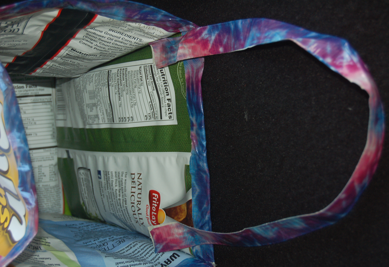 Lynn's Craft Blog Recycled Chip Bag Tote