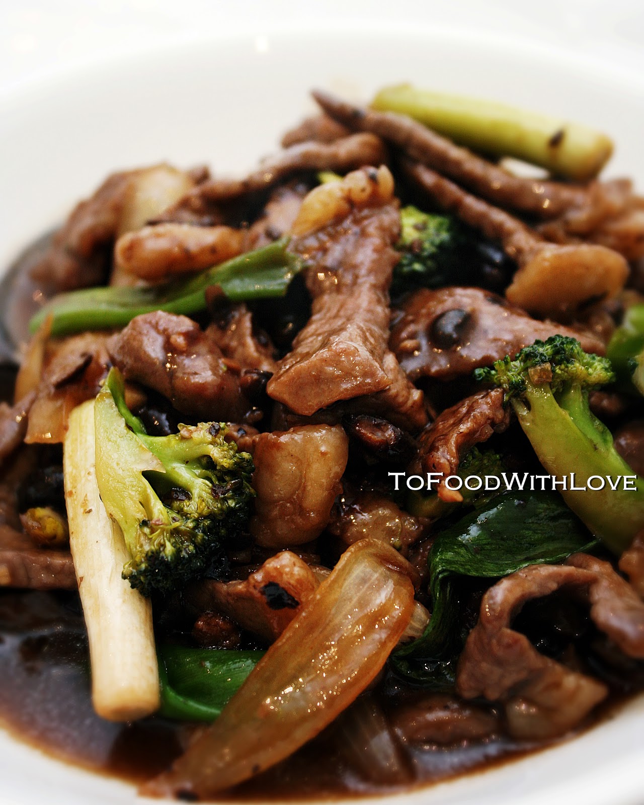 To Food with Love: Stir-fried Beef in Black Bean Sauce