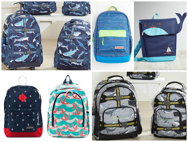 Nautical by Nature | Back to School: Nautical backpacks and lunch boxes