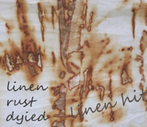 linen rust dyed