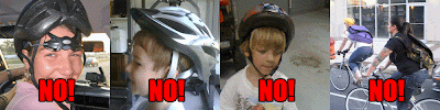 how not to wear a bike helmet