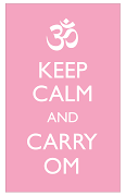 Keep Calm & Carry OM. Fellow blogger Babs (check out her fun blog babsbabble . (carry om light pink)