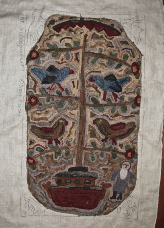 Woolensails Noah's Ark Rug Progress!