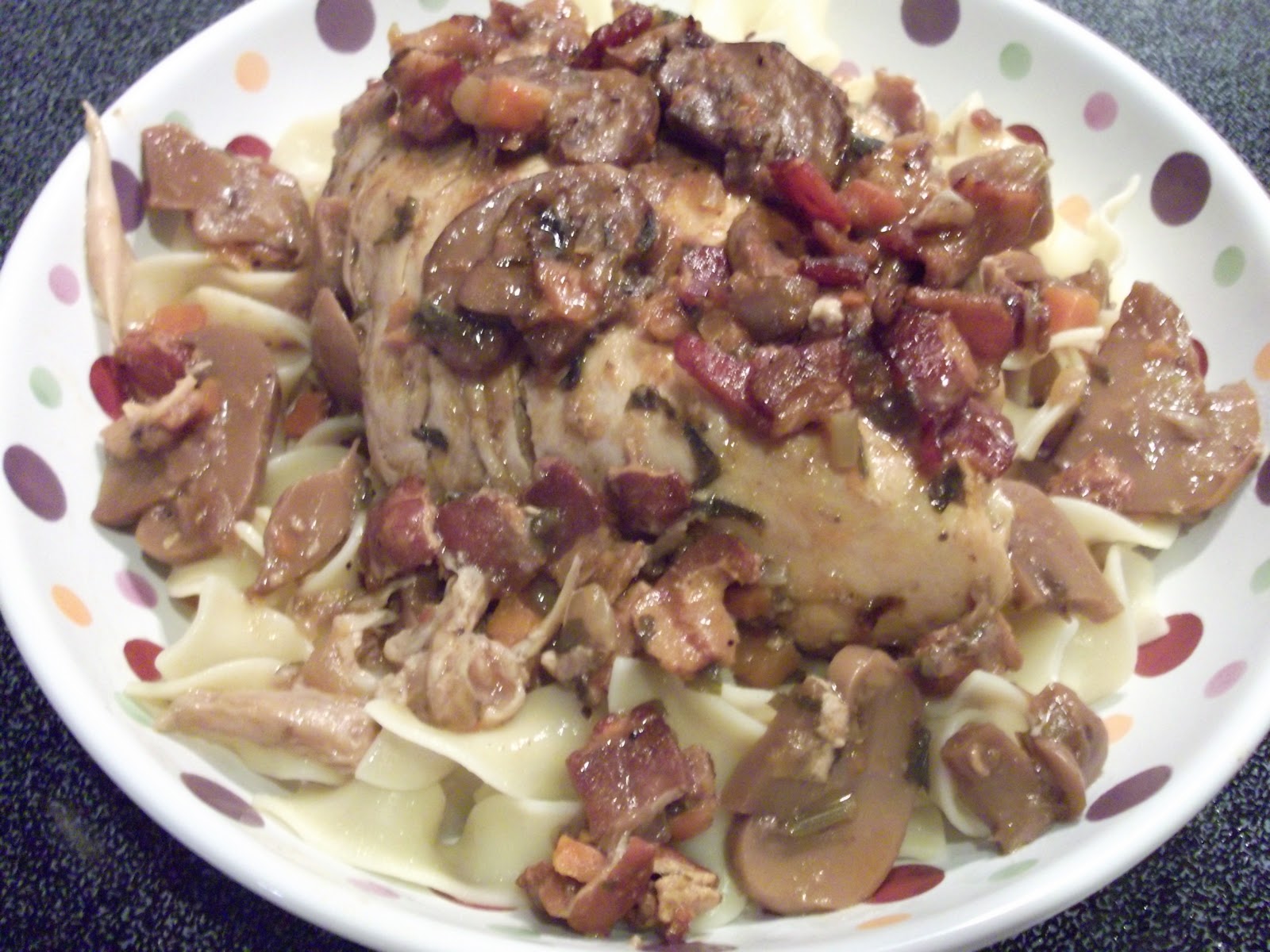 Frugal Franny Crock Pot Coq Au Vin (with variation)