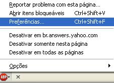 configurando o adblock adblock