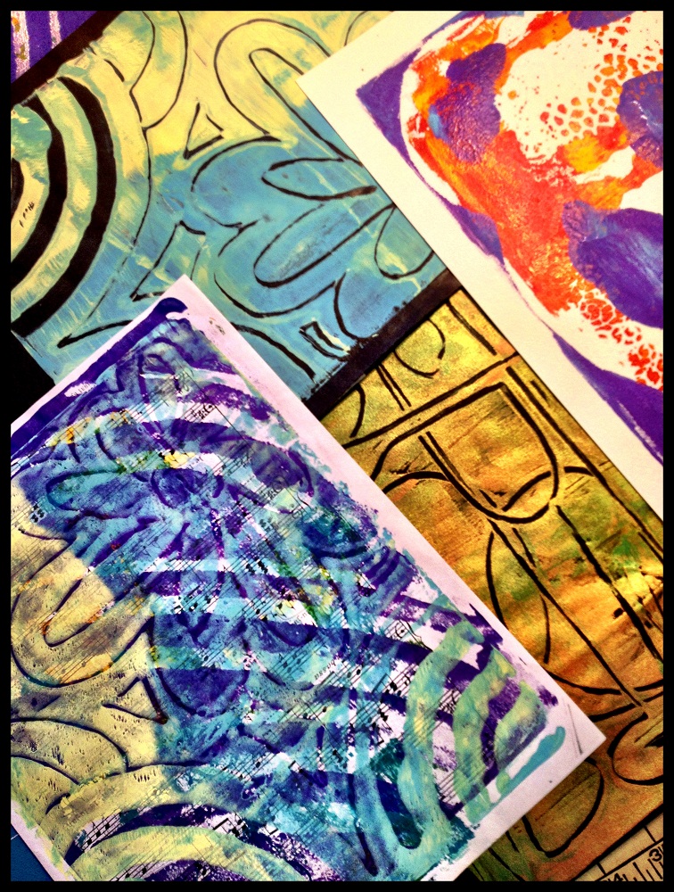 Studio Time GELLI PLATE!!