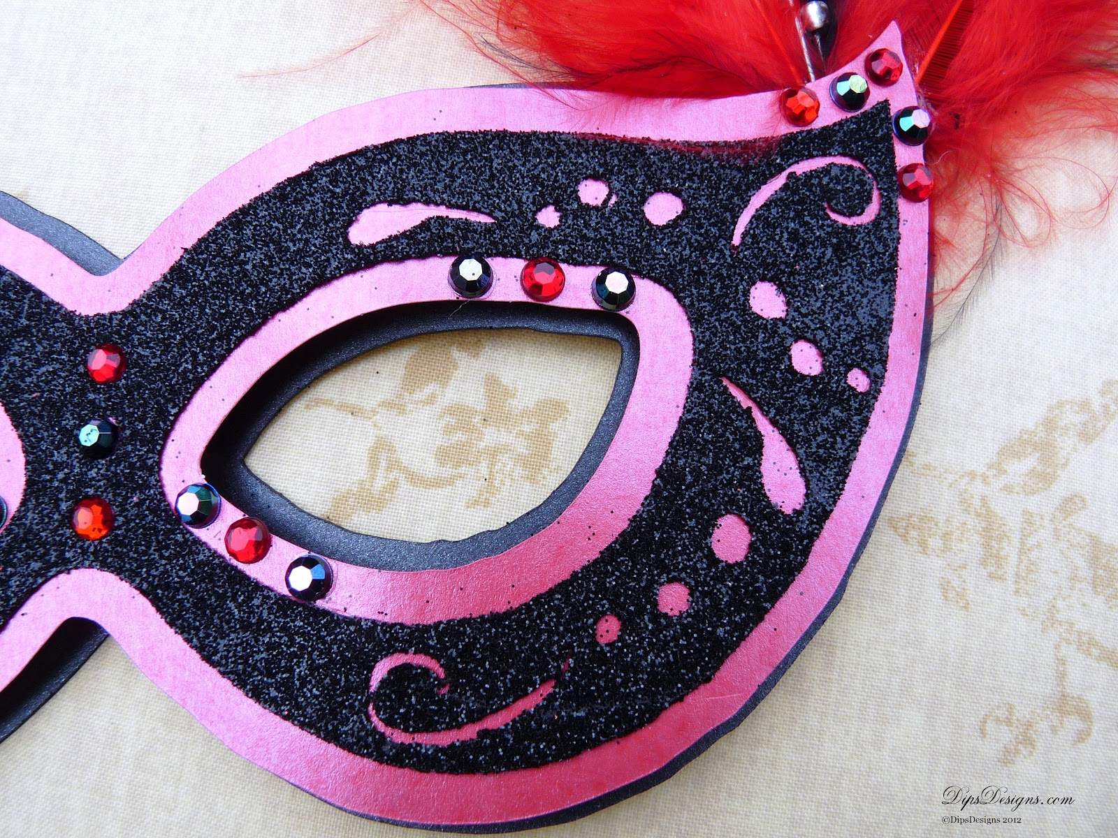 DipsDesigns Silhouette Cameo Filigree Masquerade Mask Tutorial
