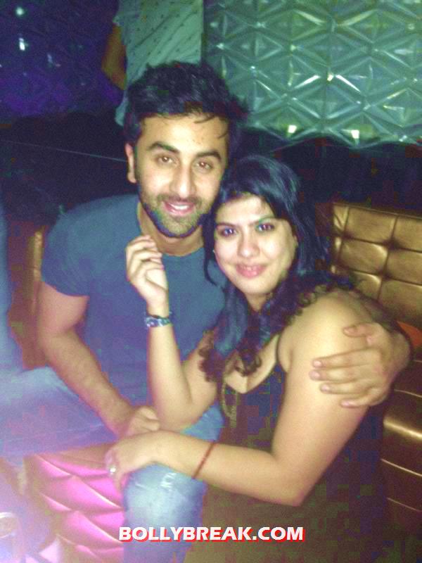 Ranbir Kapoor with Fan at nightclub Ranbir Kapoor with Fan at nightclub - Ranbir Kapoor & Arjun Kapoor nightclub Pics