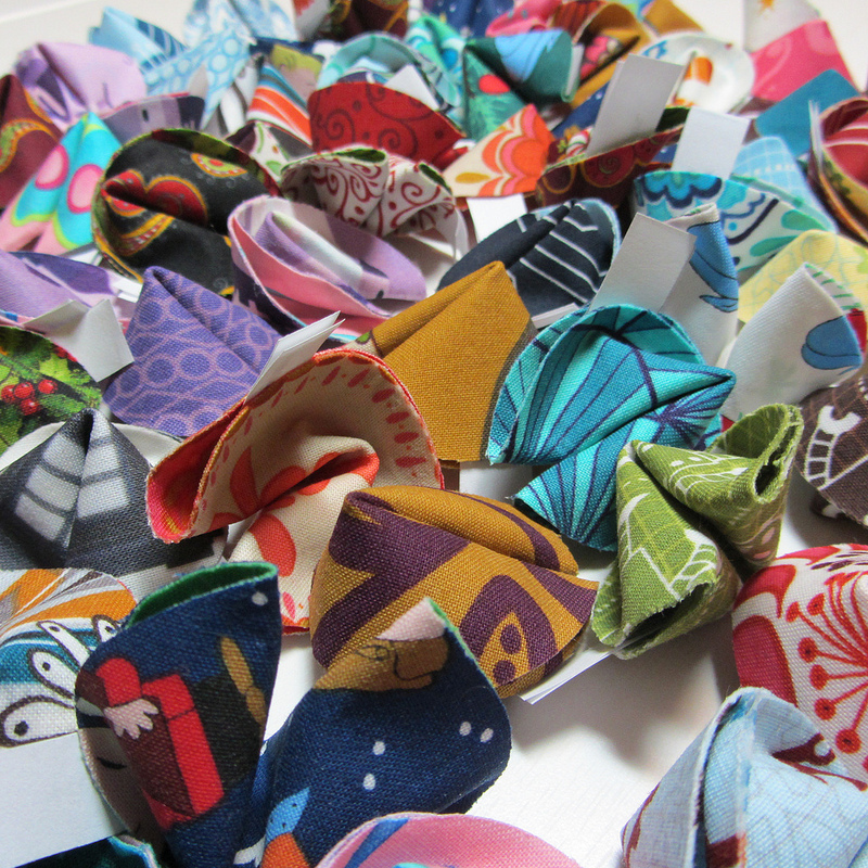 On The Mend Fabric Fortune Cookie Recipe by Anna Chan of Fabric Fun
