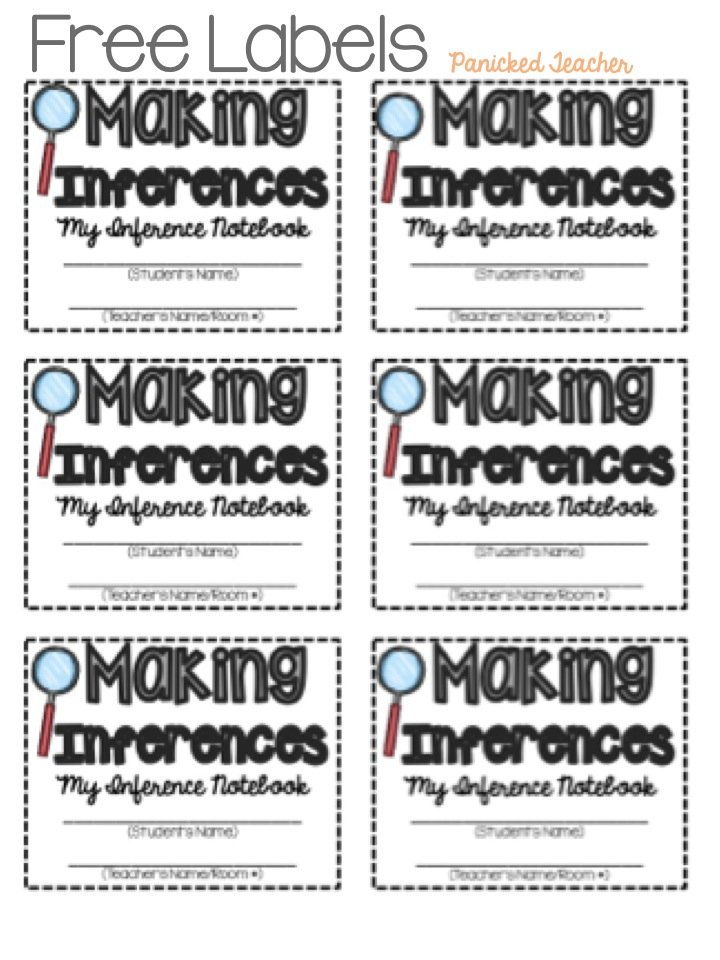 Interactive Notebook Labels Panicked Teacher's Blog