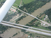 Texas flood. Brazos River near Mineral Wells