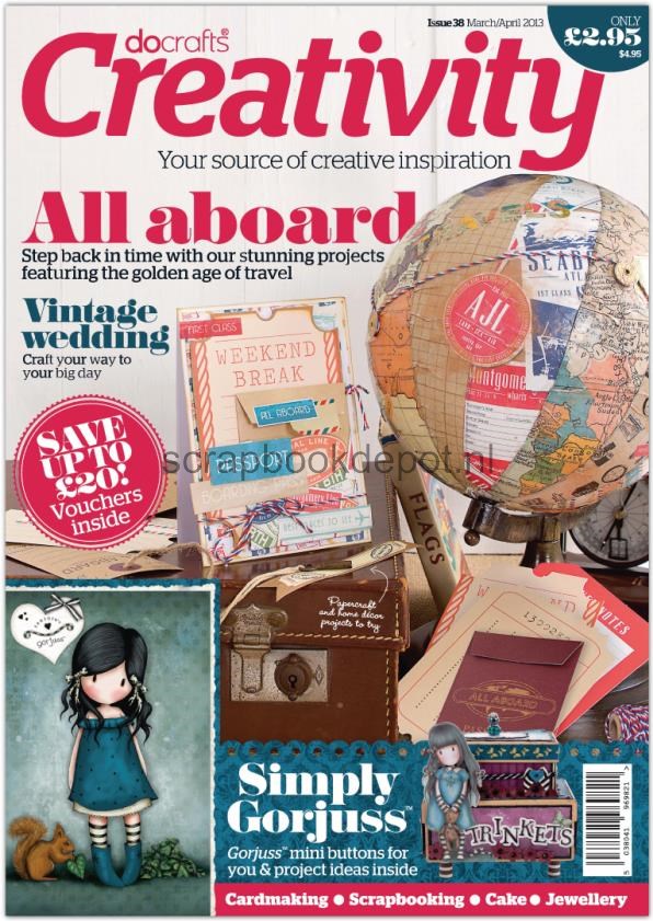 Scrapbookdepot Creativity Magazine, Gorjuss etc. is binnen