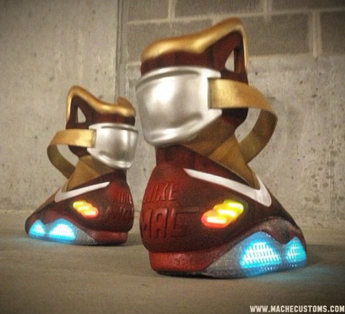 THE SNEAKER ADDICT Nike Air Mag &quot;Iron Man&quot; Shoes By Mache
