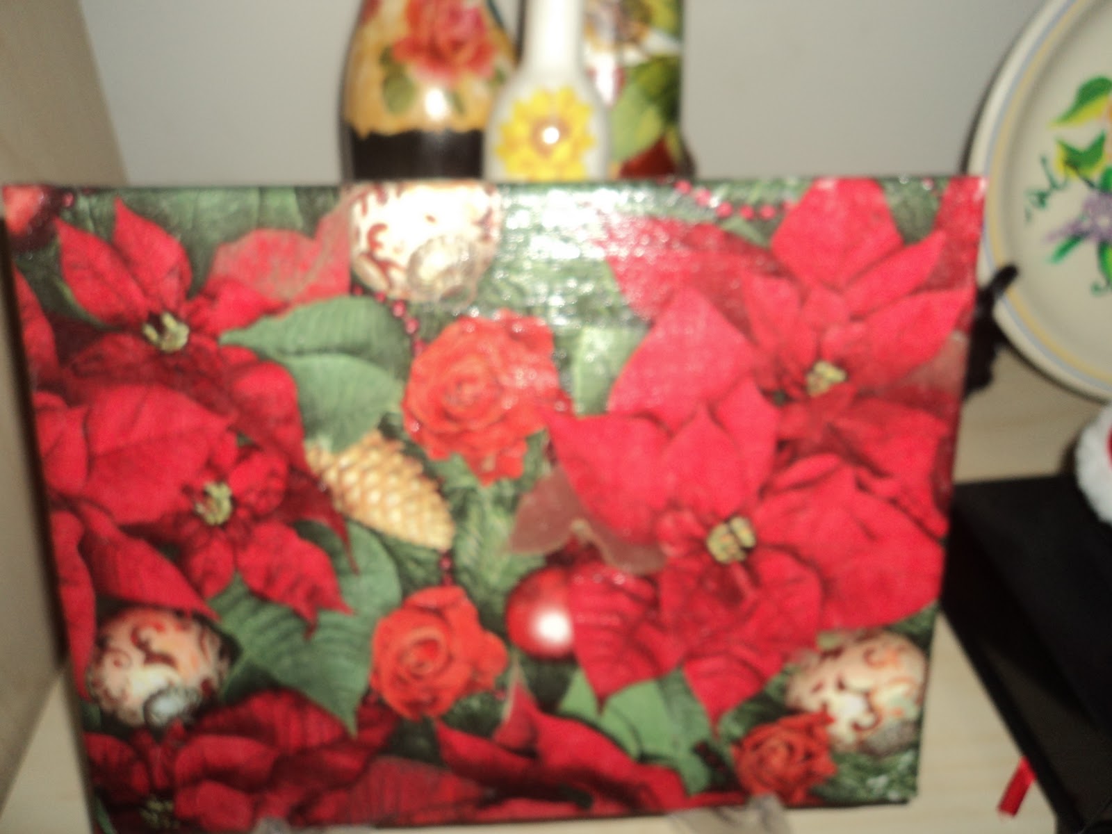 craftymummy Decoupage on canvas