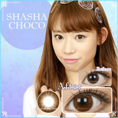 Shasha Choco Toric Contact Lens for Astigmatism at ohmylens.com