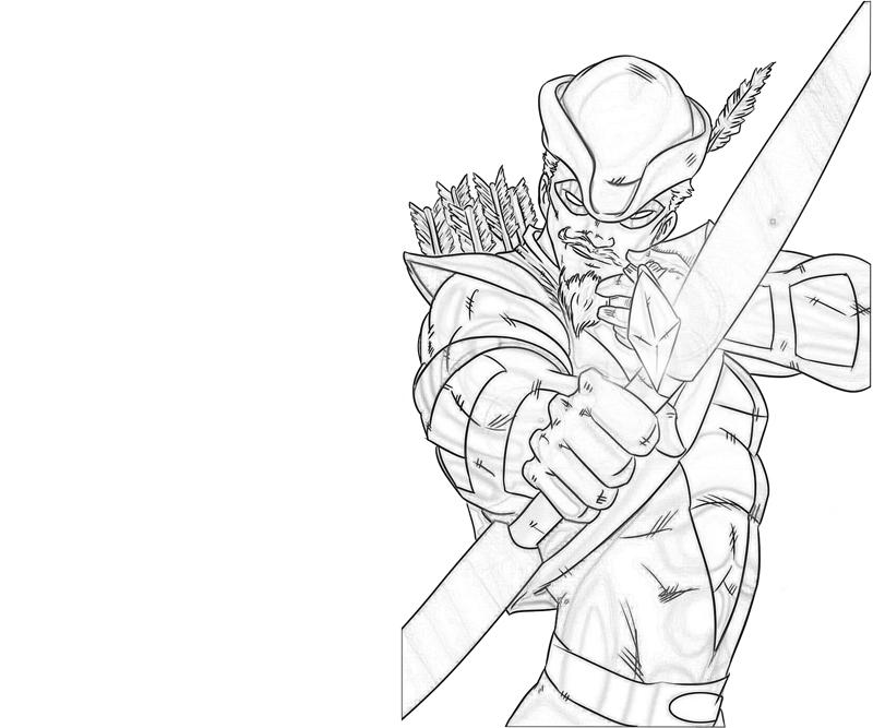 green-arrow-attack-coloring-pages