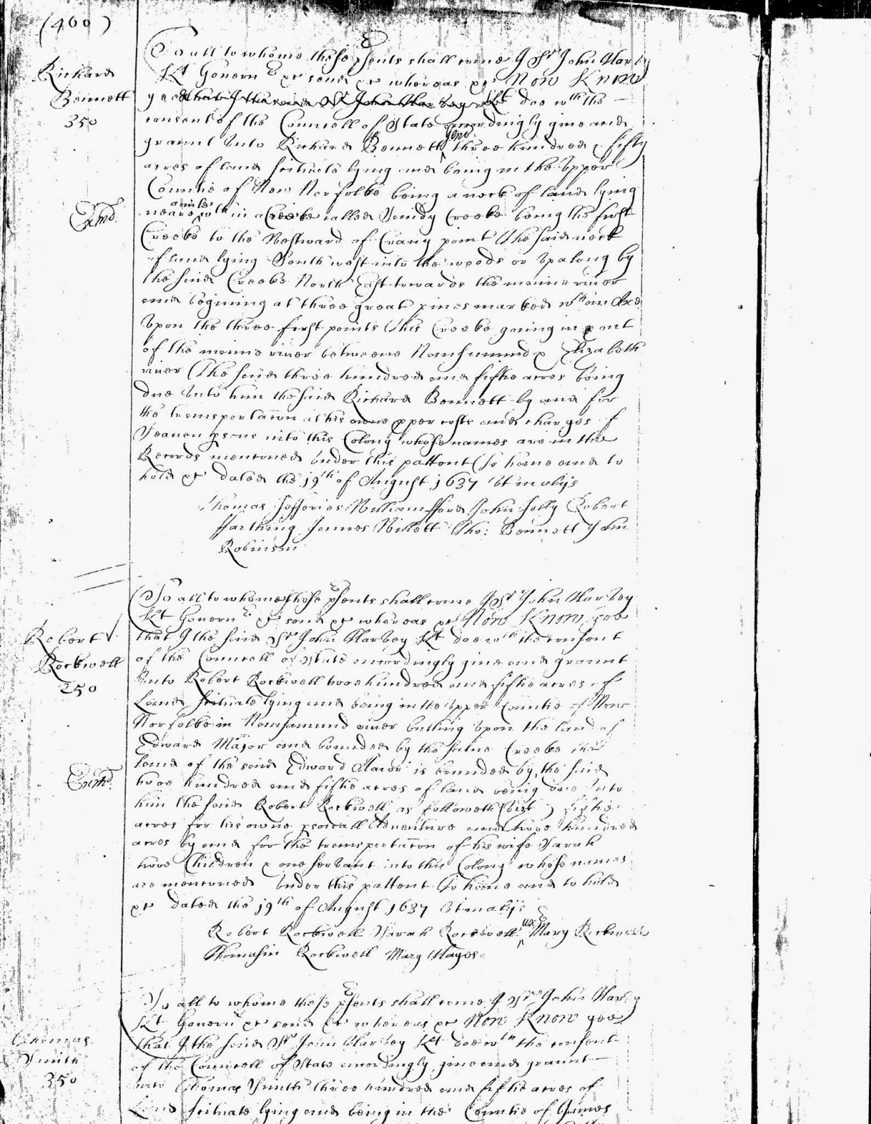 Michael Rockholt Early Land Records, Virginia Colony