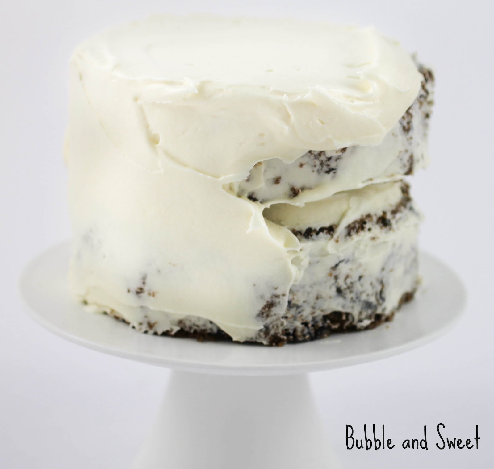 Bubble and Sweet Puple Carrot and Blueberry cake with Cream Cheese